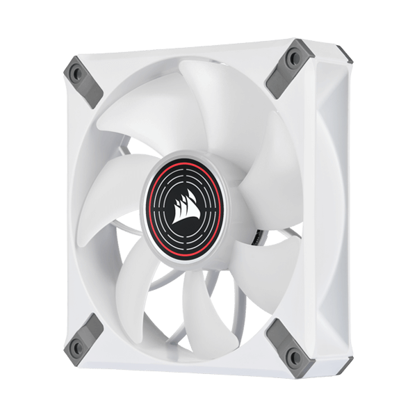 Corsair ML120 LED Elite 120mm Red LED Cabinet Fan (Single Pack - White Frame)
